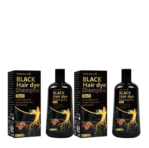 Norvess™ Ginger & Biotin 3-in-1 Black Hair Dye Shampoo